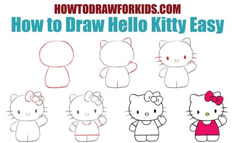 hello kitty easy to draw|Iba pa.